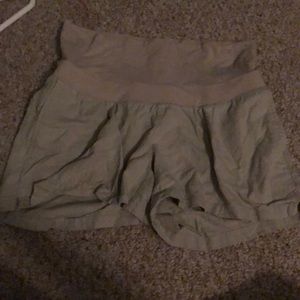 Old navy maternity shorts. Tan
